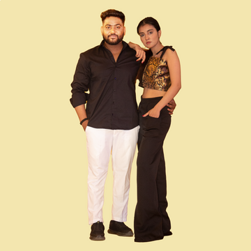 Black Color Matching Outfit for Couple