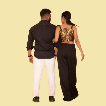 Black Color Matching Outfit for Couple