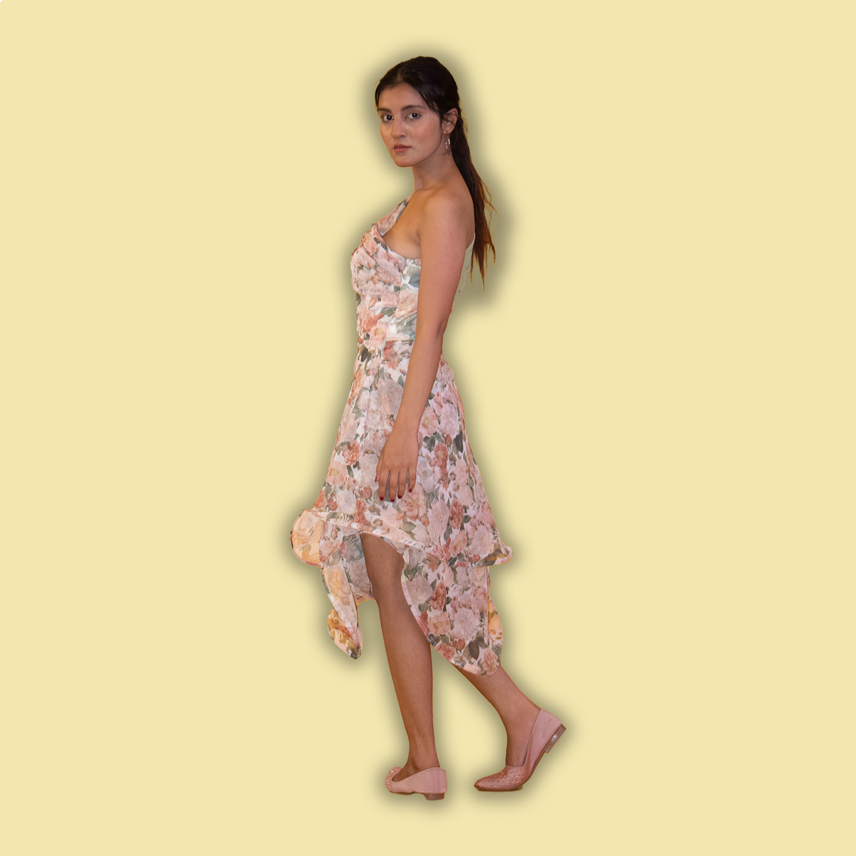 One Shoulder Senora Gown