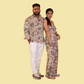 Floral Print Crepe Matching Outfit for Couple