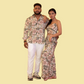 Floral Print Crepe Matching Outfit for Couple