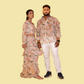 Floral Print Georgette Matching Outfit for Couple
