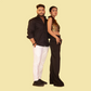 Black Color Matching Outfit for Couple