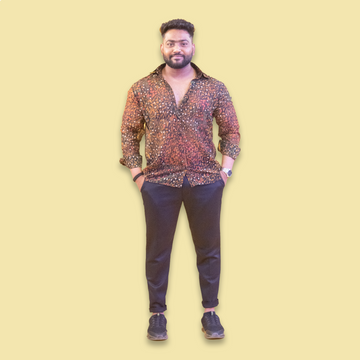 Printed Multicolor Full Sleeves Georgette Shirt